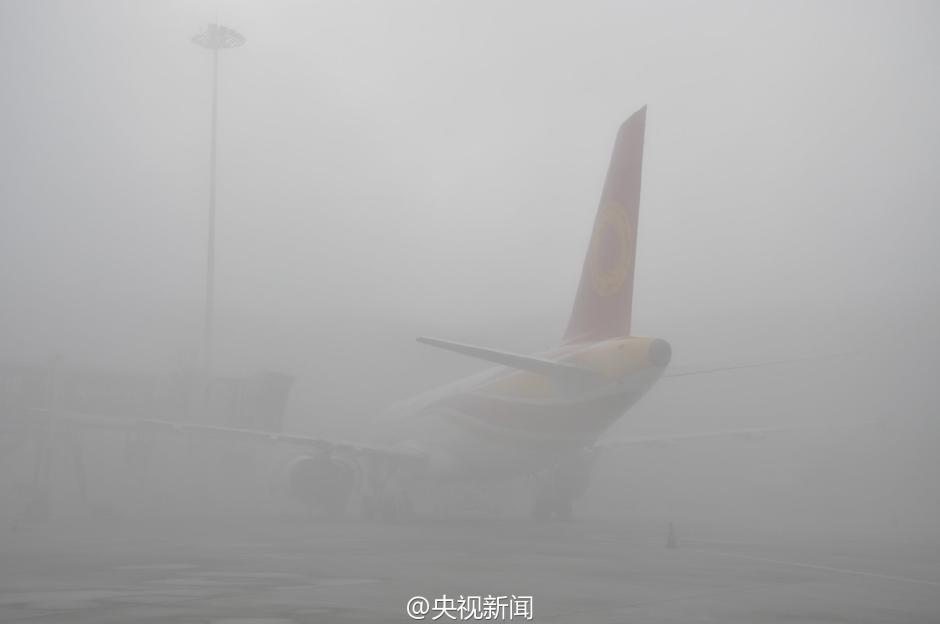 成都機場遭遇濃霧：10個航班備降周邊機場 上萬旅客出行受阻[圖]