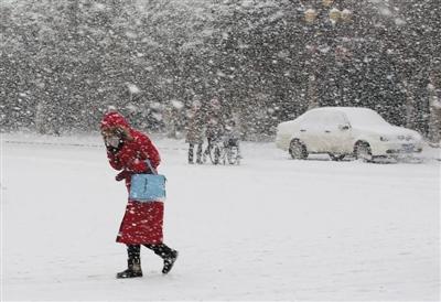 最強寒潮致多地開啟速凍模式 長江以南大雪紛飛(圖)